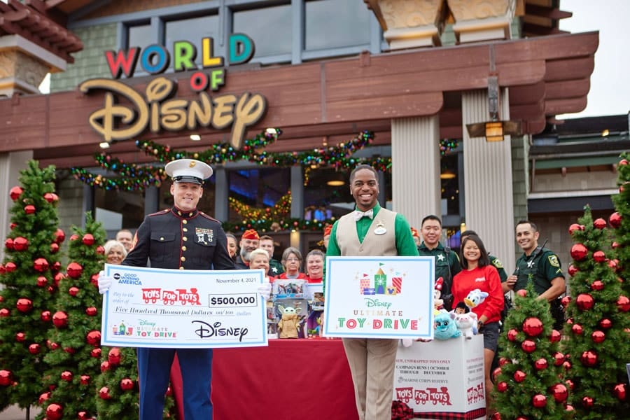 Disney Ultimate Toy Drive supporting Toys for Tots ﻿