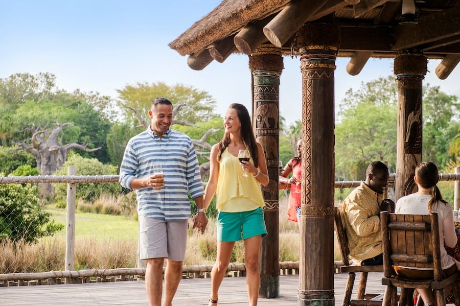 Guests on the Savor the Savanna tour at Disney's Animal Kingdom