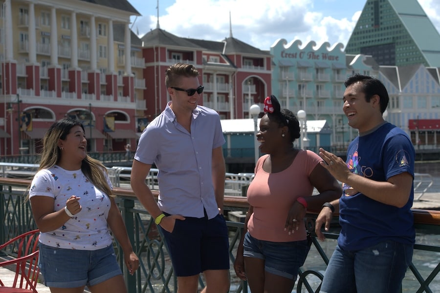 Guests at Disney's BoardWalk