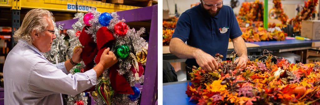 Cast members on the Holiday Services team