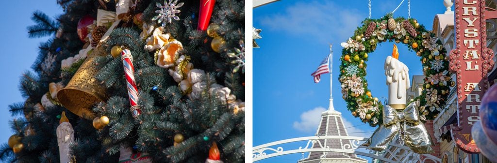 Holiday Services decorations for the 50th Anniversary of Walt Disney World