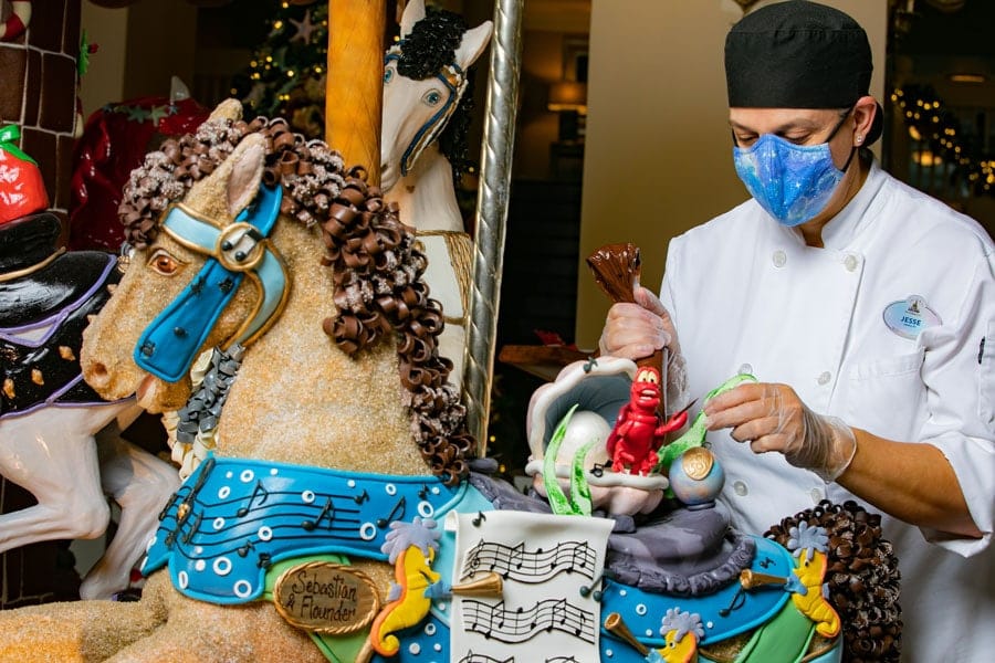 Disney’s Beach Club Resort gingerbread carousel