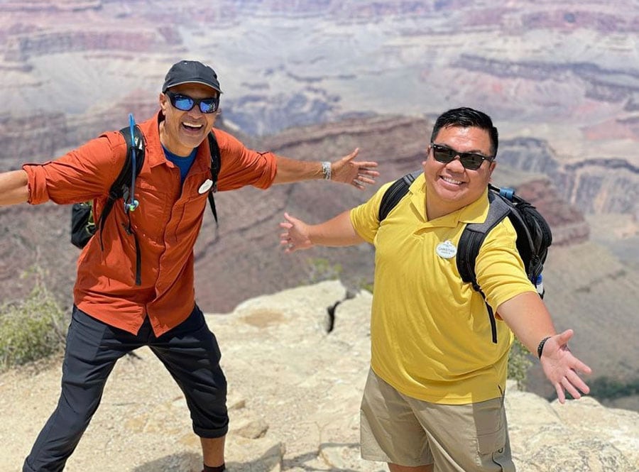 | The Main Street Mouse Chris and Christian in Grand Canyon National Park