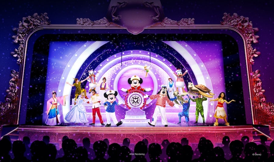 Rendering of Disney Seas the Adventure coming to the Disney Wish