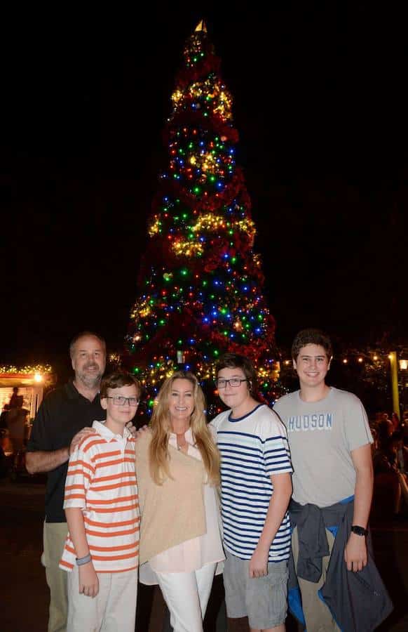 Gwendolyn Rogers president and owner of The Cake Bake Shop and her family at Disney