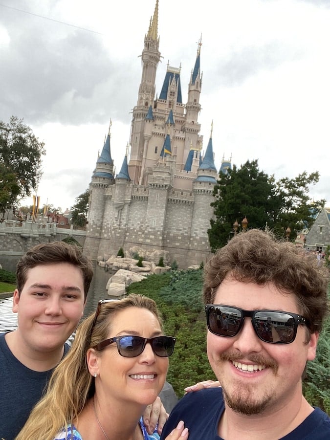 Gwendolyn Rogers president and owner of The Cake Bake Shop and her family at Disney in 2019