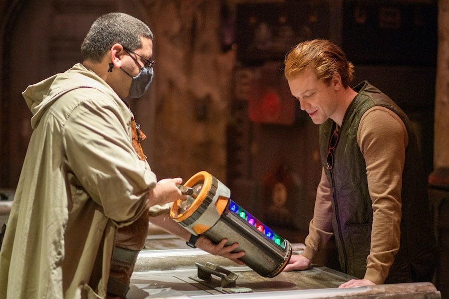 Cameron Monaghan at Savis Workshop Handbuilt Lightsabers