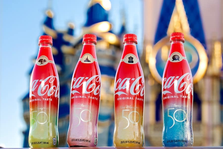 | The Main Street Mouse New Coca cola Bottles for the 50th Anniversary of Walt Disney World