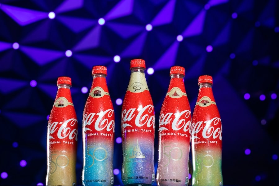 New Coca Cola Bottles for the 50th Anniversary of Walt Disney World
