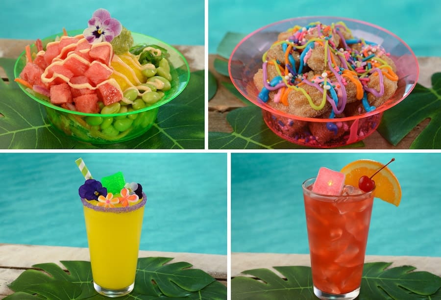 Watermelon Poke Bowl Unicorn Churro Bites Encanto Lemonade and Lightning Punch