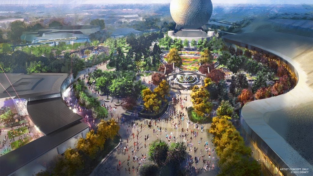 | The Main Street Mouse Artist Rendering of the Continued Transformation of Epcot