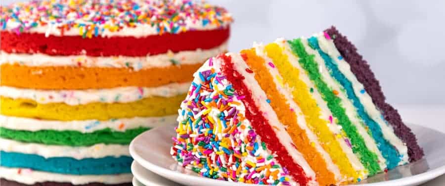| The Main Street Mouse Rainbow Layer Cake from Sprinkles Cupcakes