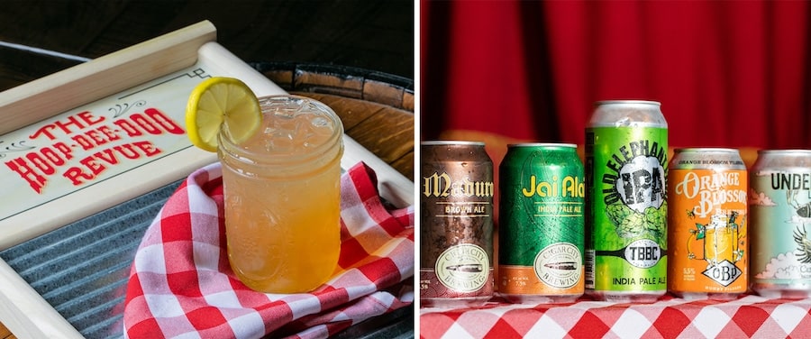 Beverages available at Hoop-Dee-Doo Musical Revue