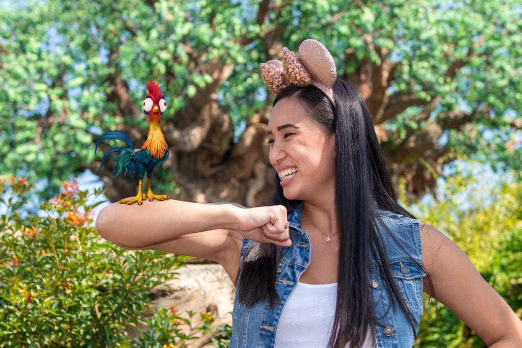 Magic Shot with Hei Hei near Tree of Life