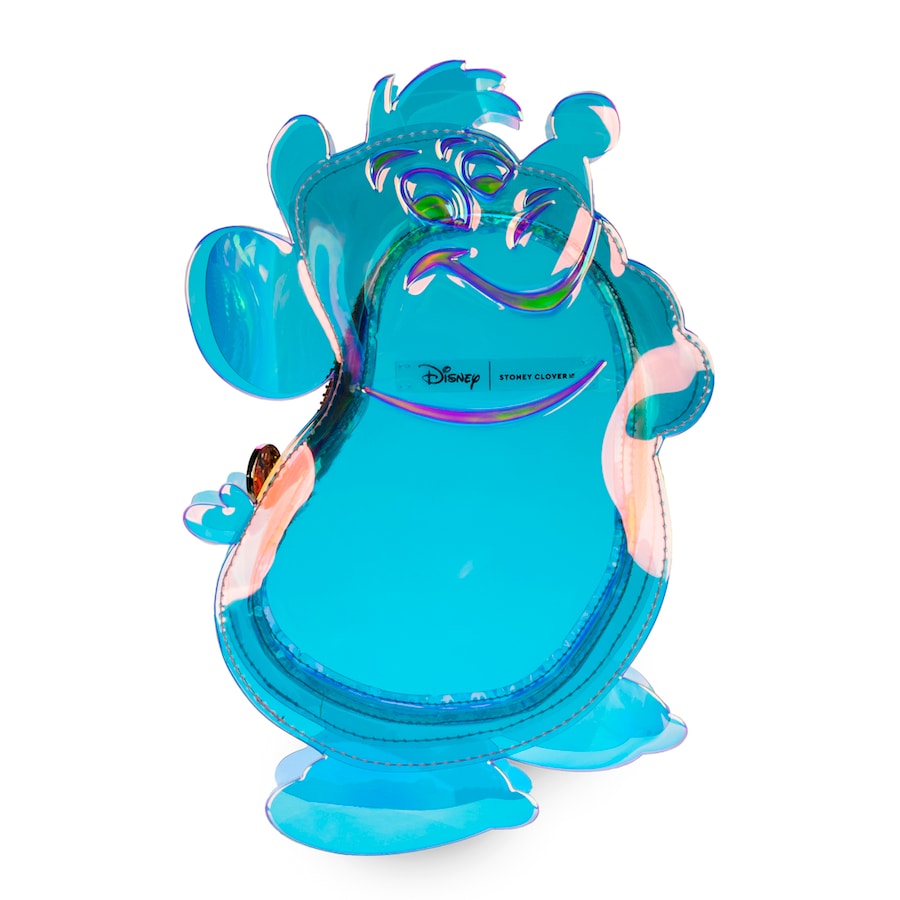 Iridescent pouch shaped as Gus 