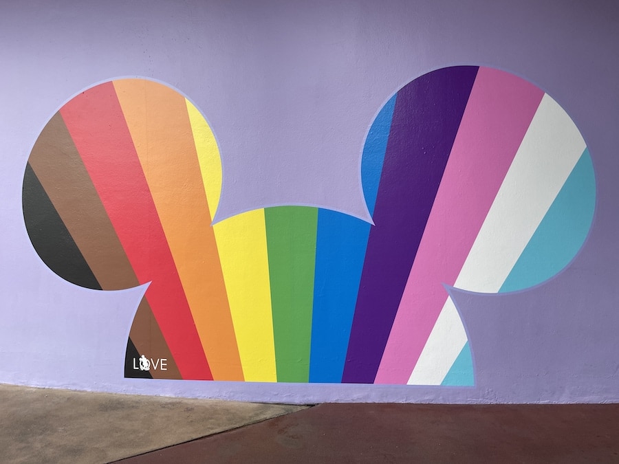 Disney Pride Magic Kingdom Park wall