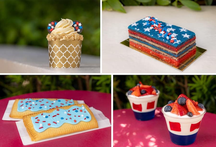 | The Main Street Mouse Collage of Fourth of July Treats from Disney's Hollywood Studios