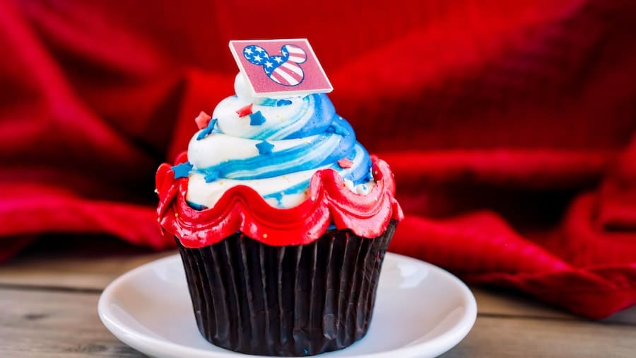 | The Main Street Mouse Fourth of July Cupcake from Jolly Holiday Bakery Cafe