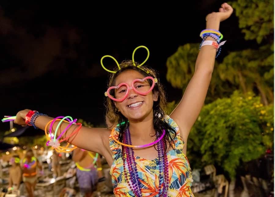 Guest at Disney's H2O Glow After Hours