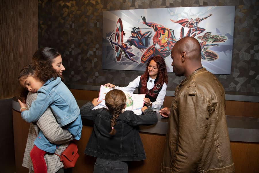 Lobby at Disney Hotel New York The Art of Marvel