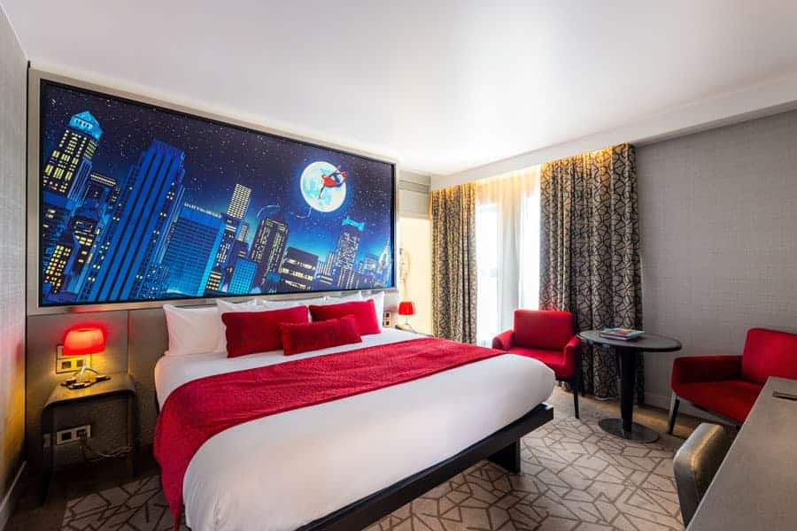 Room inside Disney Hotel New York- The Art of Marvel
