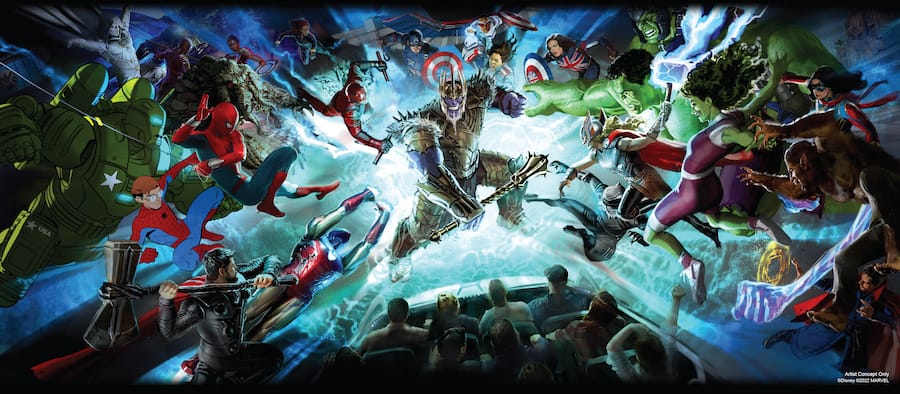 Artist Concept for Avengers Campus third attraction