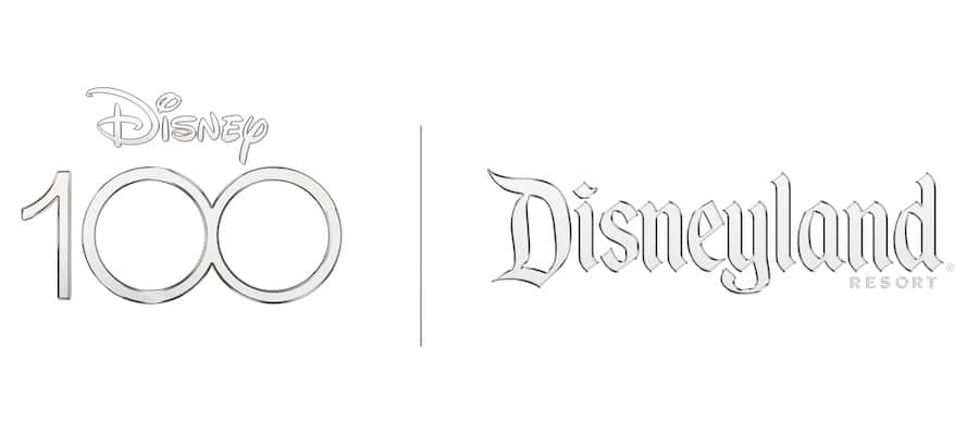 Logo for Disney100 Celebration at Disneyland Resort 