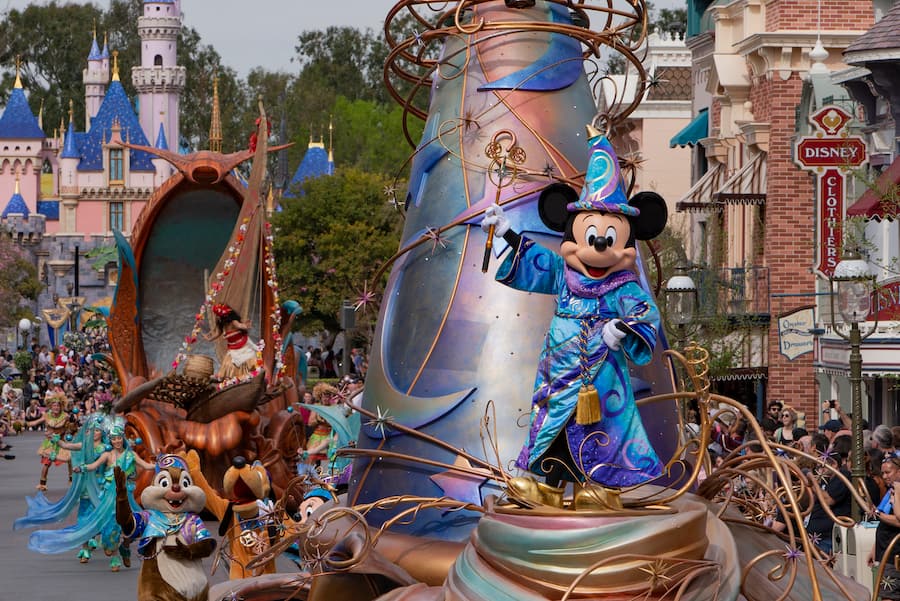 Mickey Mouse in Magic Happens parade