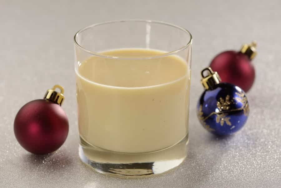 A glass of Eggnog