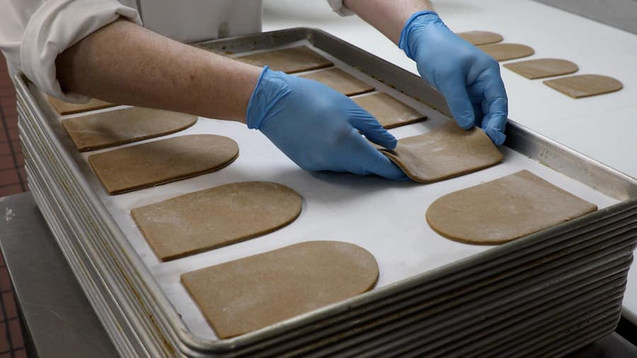 | The Main Street Mouse Gingerbread Being Made for Decor at Disneys Grand Floridian Resort Spa