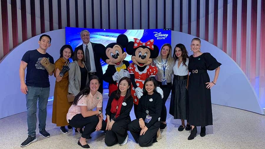 The Alshaya Group team at the Disney Store
