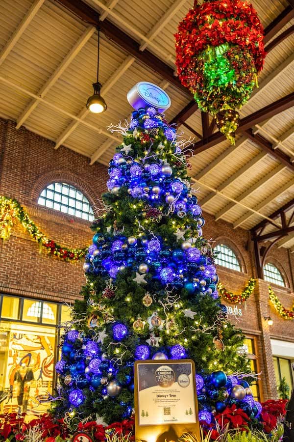 Disney+ inspired tree at Disney Springs
