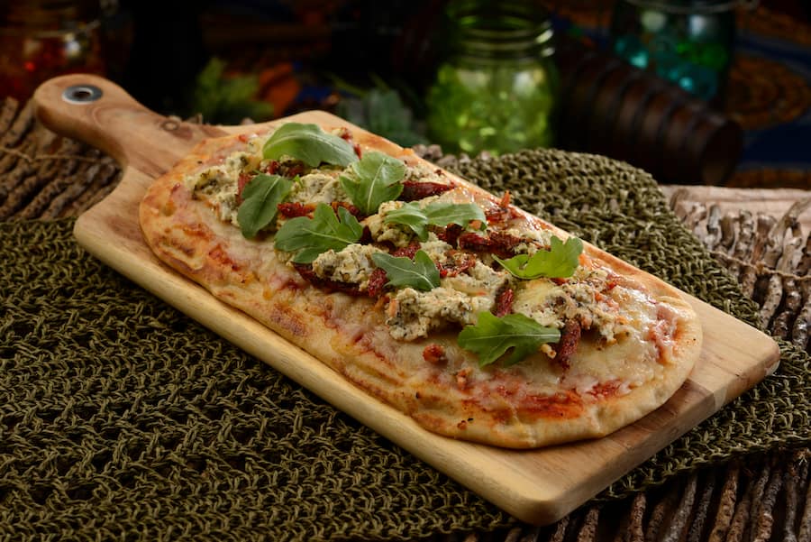 Marinated Sun dried Tomato and Herbed Ricotta Flatbread from The Mara