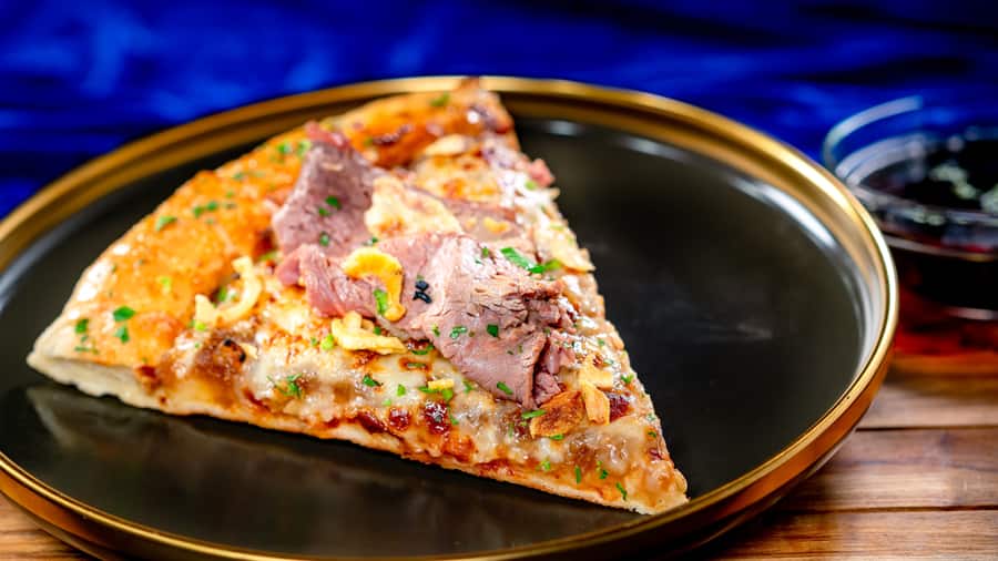 French Onion Dip Pizza at Boardwalk Pizza and Pasta at Disney California Adventure Park