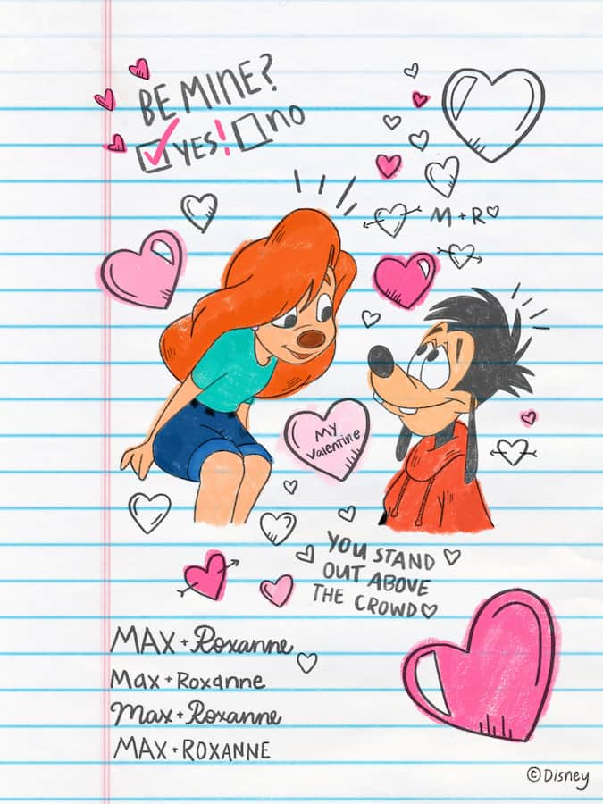 New Disney Valentine's Day Wallpapers and Printable Cards, Plus  Villaintine's Day Surprises