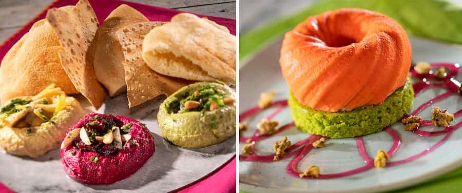 Hummus Trio Orange Blossom Saffron Cake