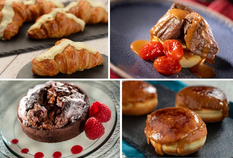 Croissant au Fromage Daube de Boeuf à la Provençal Tarte Chocolat Mogador Beignet Caramélisé