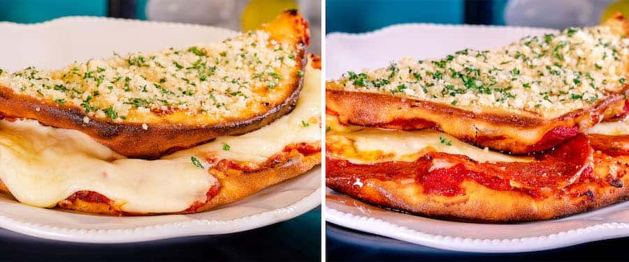 Cheesy Pizza Flop Over and Pepperoni Pizza Flop Over