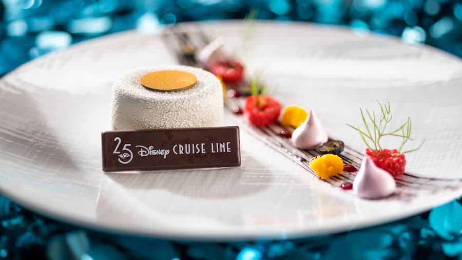 Disney Cruise Line Silver Anniversary signature desserts