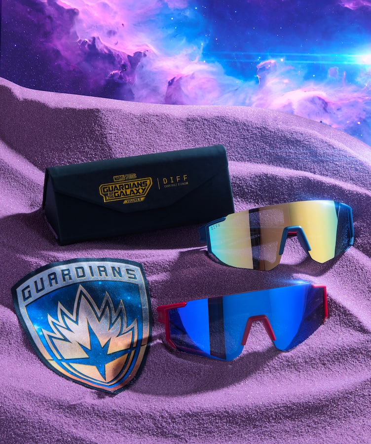 aviator-style Galactic Heroes Polarized Sunglasses from DIFF Eyewear