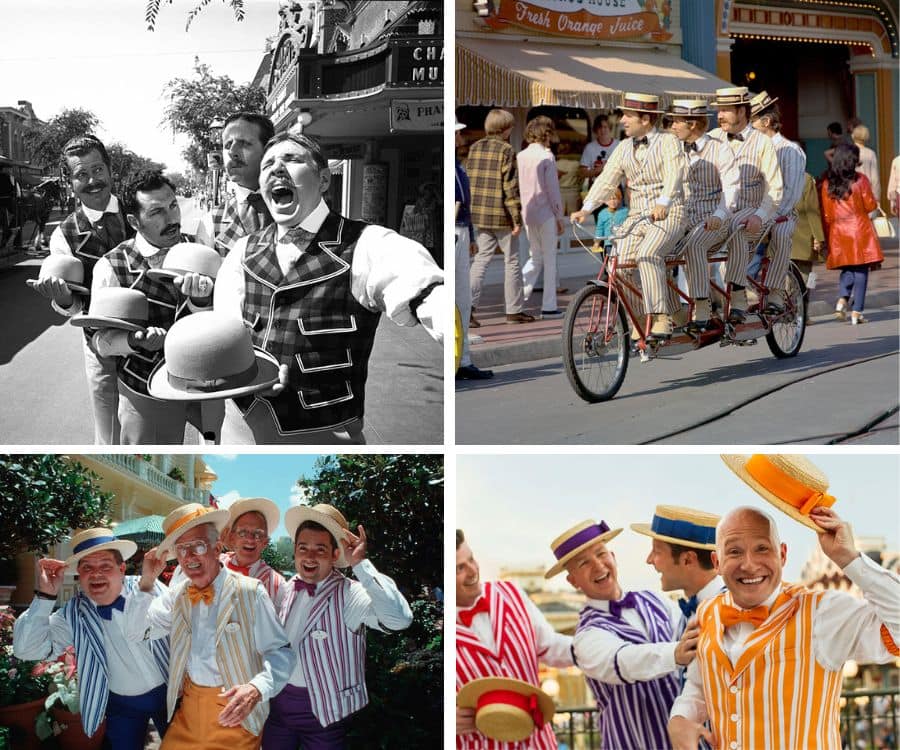 The Dapper Dans throughout history on Main Street, U.S.A.