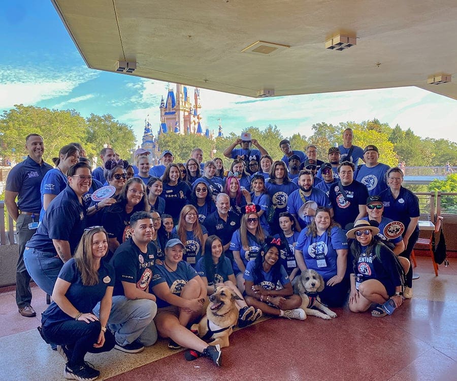 TAPS group in front of Cinderella Castle