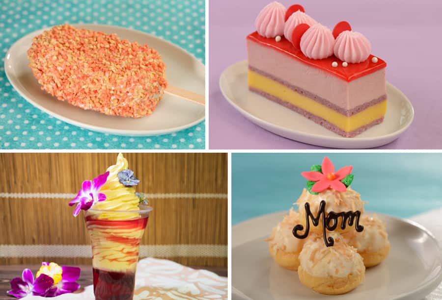 Strawberry Shortcake Bar, Strawberry-Passion Fruit Bar, Mother’s Day Flowers DOLE Whip Float, and Aloha Mom!