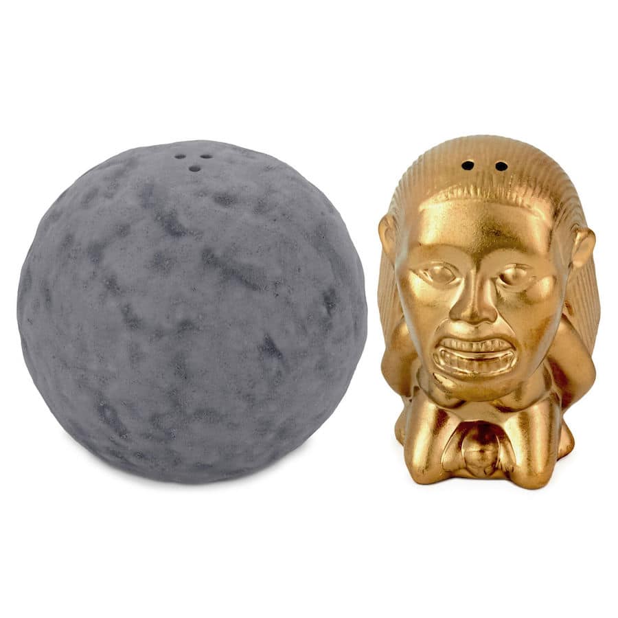Indiana Jones Boulder and Idol salt and pepper shakers from Hallmark