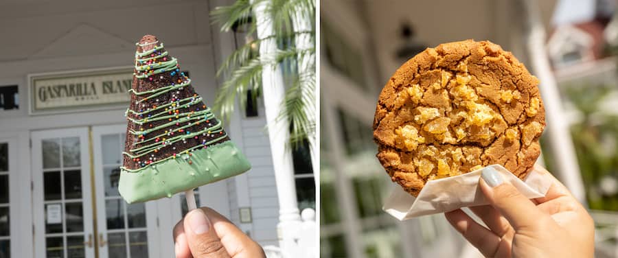 Brownie Tree Pop and Gingersnap Cookie