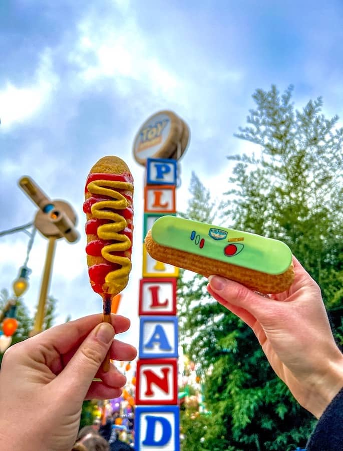 Slinky Corn Dog and Toy Story's Cowboy Crunch