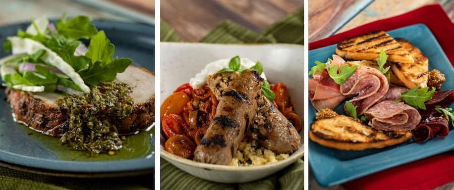 Collage of food at Char & Chop