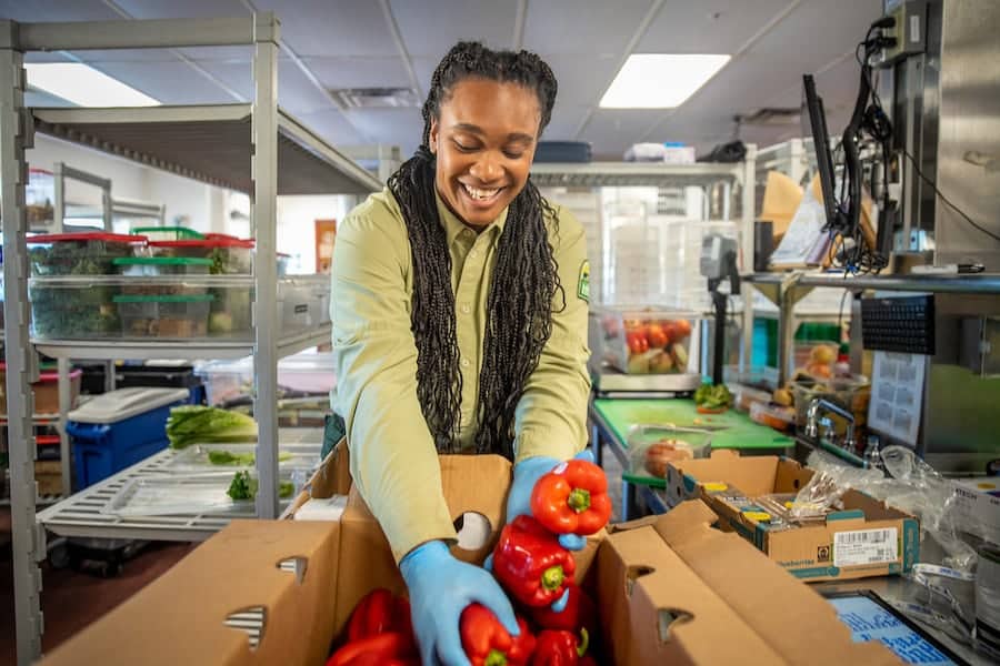 Disney animal nutritionist preparing meals for animals at Disney World