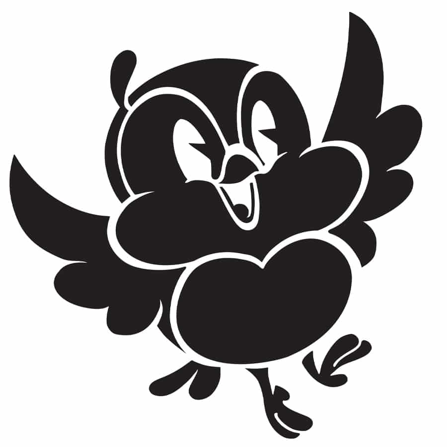 Chuuby Bird Disney Pumpkin Carving Printable Stencil