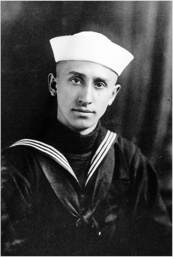 A photo of Roy O Disney in his US Navy uniform during the First World War
